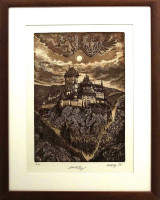 Herbert Kisza - Karlštejn - grafika